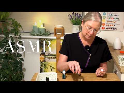 ASMR Creating relaxing aromatherapy oil blends (Unintentional ASMR, Real person ASMR).
