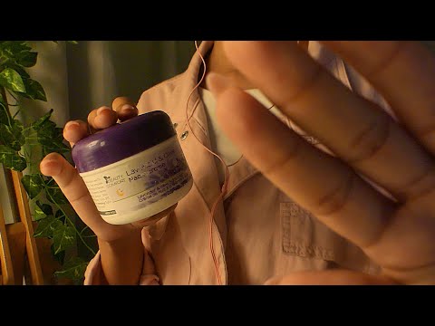 ASMR your face looks a bit dry - let's moisturize it 🌸💆‍♀️