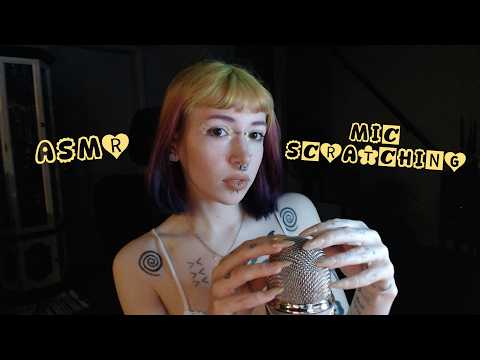 ASMR Mic Scratching With Long Nails | Rambling, Whispering