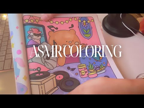 ASMR TRACING AND COLORING ✨