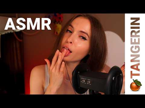 ASMR Spit Painting, Fluffy Mic Scratching & Relaxing Ear Massage | Tangerin
