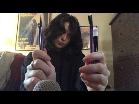 ASMR Mic brushing, ‘Stippling’ and ‘Blending’, personal attention (with special guest)