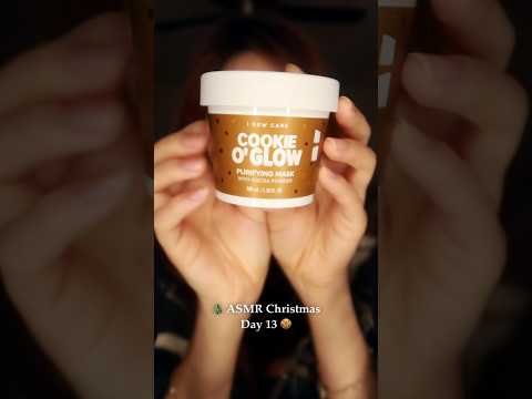 Chocolate Chip Cookie Pampering 🍪 #asmr #asmrchristmas #asmrskincare