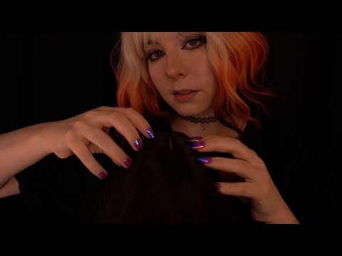 ASMR | slow Head & Scalp Scratching - gentle, no Talking, Wig