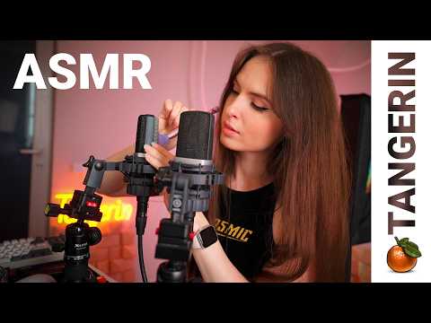 ASMR Mic Scratching, Whispering, Soft Mouth Sounds, Gentle Brushing & Tapping | Tangerin