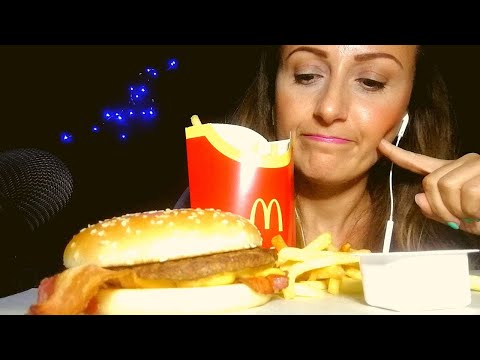 ASMR ITA 🍟CRISPY BACON 🥓🥤 #eatingsounds #mukbang