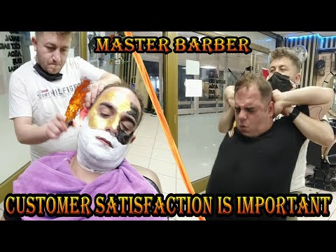 ASMR BARBER 💈 SKIN CARE 💈 NECK-BACK CRACK 💈EAR BURN💈 head, back, neck, face, ear, arm, palm massage