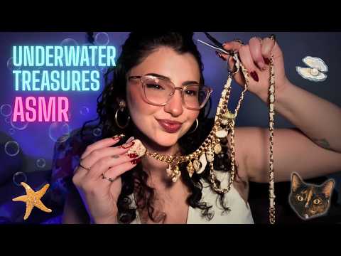 Tingle Treasure Trove 🪎🧜🏻‍♀️ ASMR | sea shells jewelry, accessories, artwork, purrs