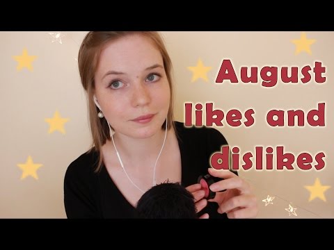 August Favorites and Unfavorites | Whispering, Tapping, Crinkles, Water | Binaural HD ASMR