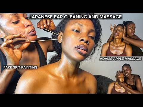 Deep Sleep ASMR | Dental Floss Ear Cleaning, Ear Eating, Spit Painting, Hair Scratch & Body Massage