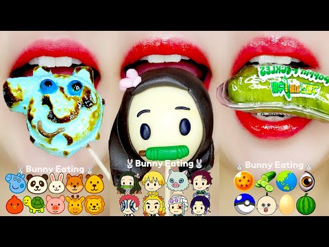 ASMR Lip Mukbang (No Talking) 👄 10 Min BEST Compilation | Sticky & Crunchy Eating Sounds
