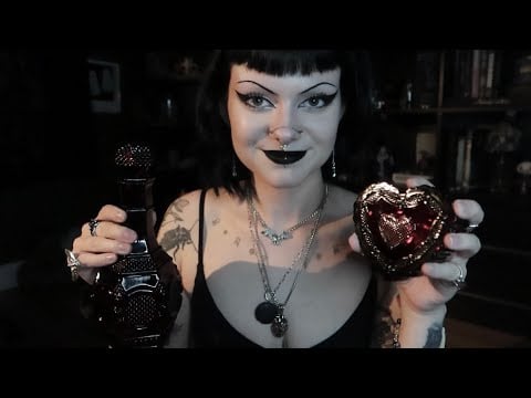 ASMR | Textured Glass Tapping & Scratching W/ Some Of The Avon 1876 Cape Cod Ruby Red Collection 🥀🕯️