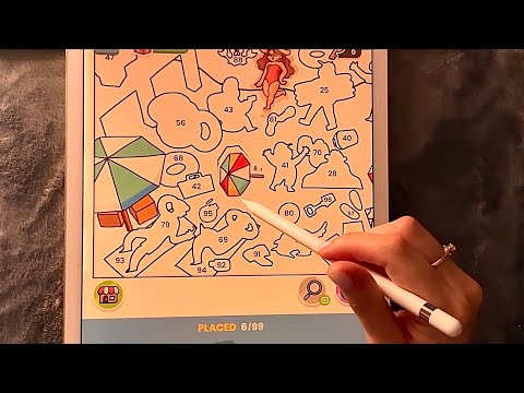 😴 iPad ASMR 🧡 - Sticker Book - Clicky Whispers & Writing Sounds