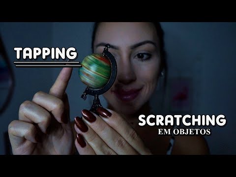 ASMR TAPPING E SCRATCHING EM OBJETOS ALEATÓRIOS (gatilhos arrepiantes)