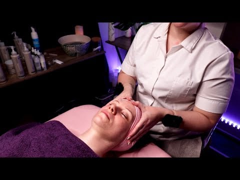 A Relaxing ASMR Real Person Facial Treatment & Massage