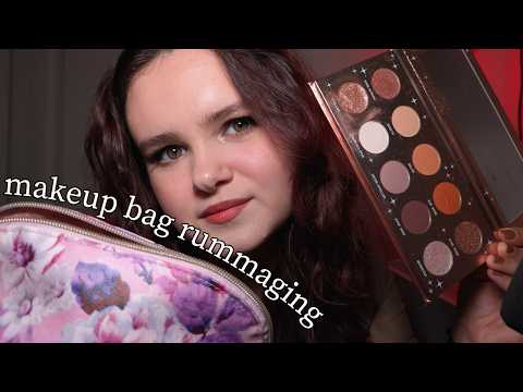 Relaxing Makeup Bag Rummaging and Show | ASMR
