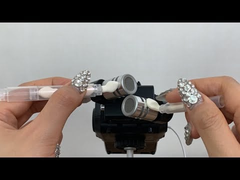 [ASMR] (No Talking) A Sponge Brush Sound, 팁 브러시 소리