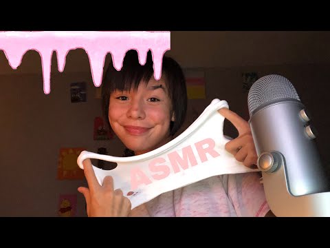 ASMR playing with slime and rambling:)💗