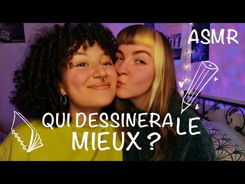ASMR | CHALLENGE DE DESSIN EN COUPLE ✏️