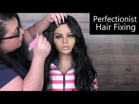 ASMR Perfectionist Hair Fixing, Finishing Touches | Styling for Photoshoot | Hairdresser RP