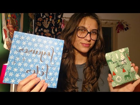 ASMR FAZENDO CARTÃO DE NATAL🎄✨️