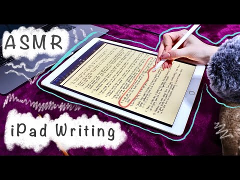 ASMR - iPad Writing Sounds (Paper like) & Tingly Whispering (Space FACTS 2)