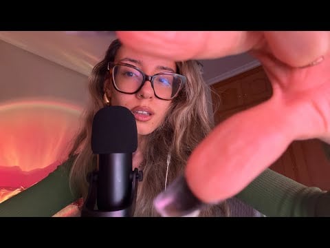 ASMR Personal Attention (inaudible whisper, plucking negative energy, mouth sounds) 
