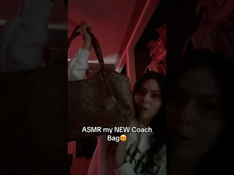 ASMR new coach bag! #asmrtriggers #asmr #asmrsounds #lofi #fyp #coach #relax #viral #asmrvideo