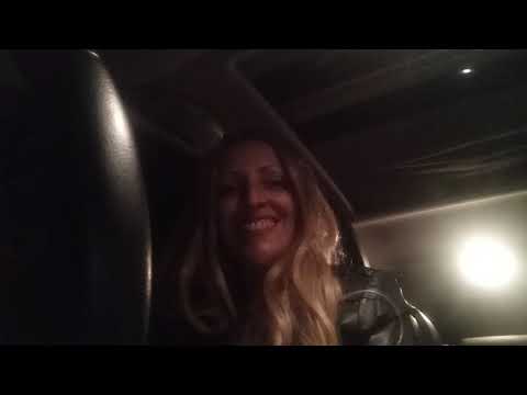 ASMR Serafina Night time Driving in Black Leather and Nitrile Gloves