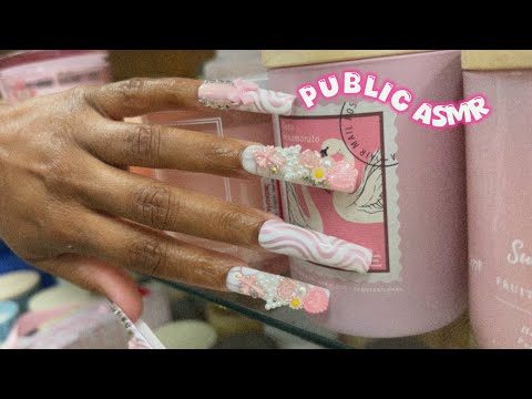 1  HR OF PUBLIC ASMR IN TJMAXX | Soft Spoken,Camera Tapping,Scratching,Organizing,Tag Rubbing & MORE