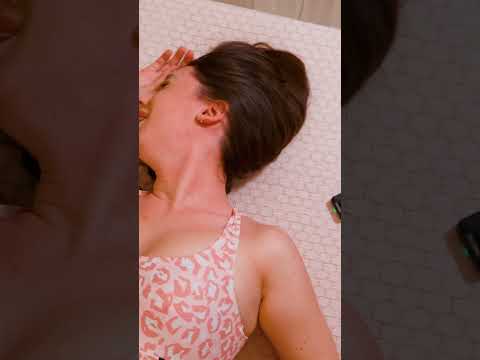 Deep tissue painful foot and leg massage for Helena #footmassage