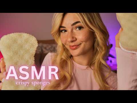 Ella.Fucila ASMR 💖 Crispy Sponge 🧽 Satisfying Scratches