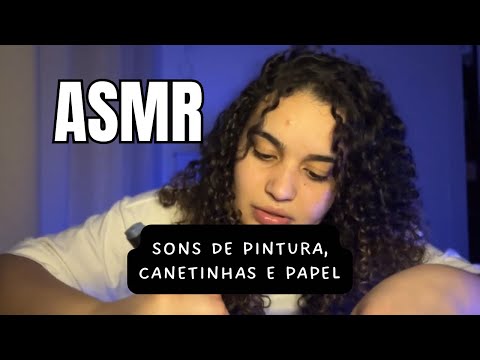 ASMR CASEIRINHO: PINTANDO 🎨 (sons de canetinhas e papel)