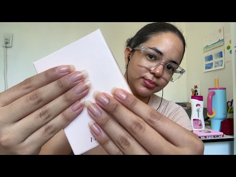 ASMR tapping with natural nails 💅🏽✨˚˖𓍢ִ໋❀