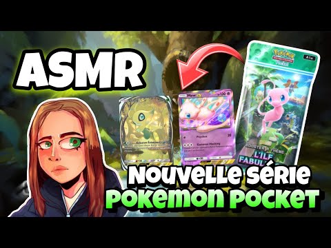 ASMR Français • OUVERTURE RELAXANTE DE LA NOUVELLE SERIE L’ILE FABULEUSE SUR POKEMON POCKET TCG 😴💤