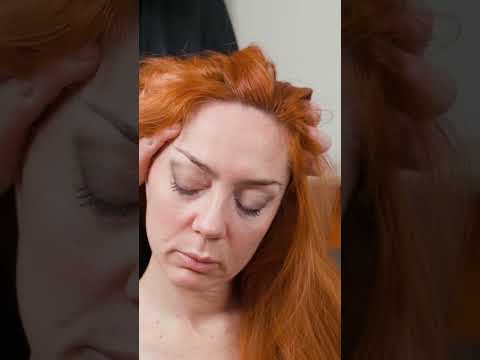 head asmr massage for redhaired girl #shorts #headmassage #asmr