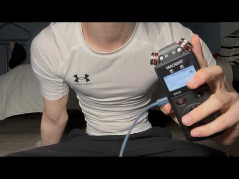 ASMR Best TASCAM TRIGGERS / mic biting, mouth sounds, mic tapping, touching, cover, ear cleaning