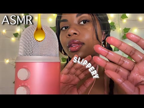 ASMR Castor Oil Slippery Triggers🧴(massaging, rubbing, tapping and more!🌼)