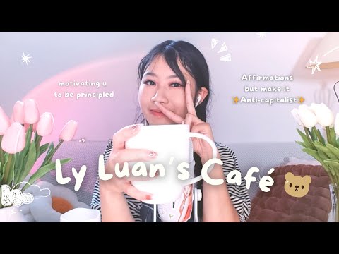 ASMR Struggling under Capitalism? Let me comfort you! 🌈 | affirmations, deep breaths, rain sounds 🌧️