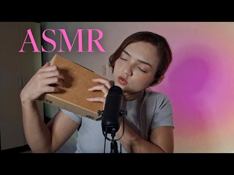ASMR tapping em caixas e mouth sounds de arrepiar 