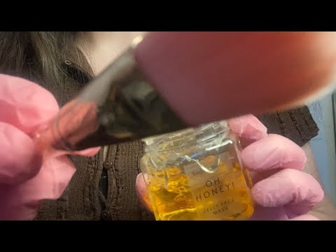 ASMR doing your skincare but I apply everything directly on camera lens - no talking