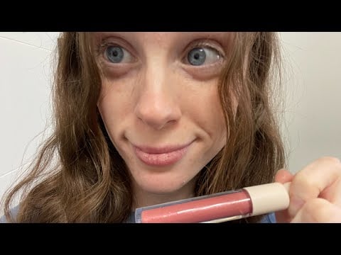 ASMR lip gloss application 💄 (relaxing)