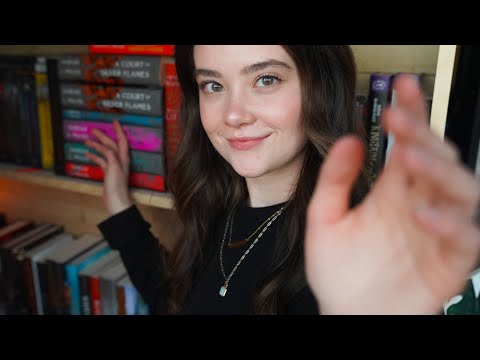 ASMR Book Shelf Tour 📚