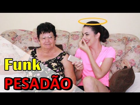 MINHA VÓ REAGINDO AO FUNK PESADÃO  - (DEU ONDA, MC G15...)