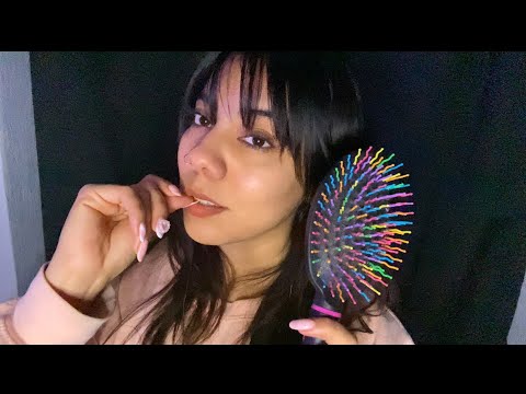 ASMR• hair clipping & curling✨💕 tu estilista te peina 💇‍♀️