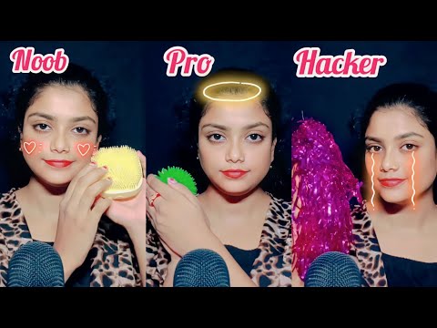 ASMR NOOB VS PRO VS HACKER ASMRTIST