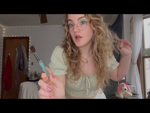 personal attention ASMR grwm & i’ll do our makeup (fairy magic vibe + be kind to yourself 🧚🏻🫶🏻💖)