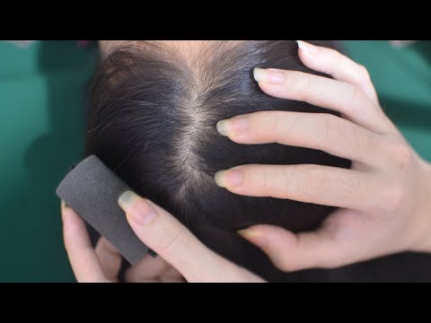 ASMR Melting Scalp Massage, Scalp Scratching Sounds, Relaxing Make You Reduce Stress, Headache
