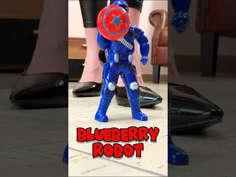 Pea's Pumps vs. Blueberry Robot! Heels Crushing Toys! Oddly Satisfying ASMR