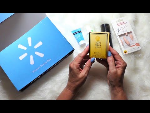 ASMR:Unboxing My Sprin Walmart Beauty Box (Soft Spoken, Tapping,Crinkles)